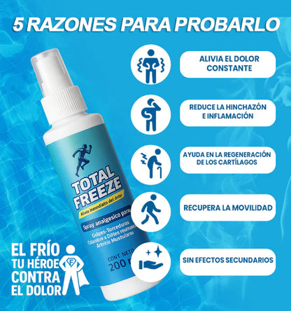 TOTAL FREEZE | SPRAY ANALGESICO 100% EFECTIVO